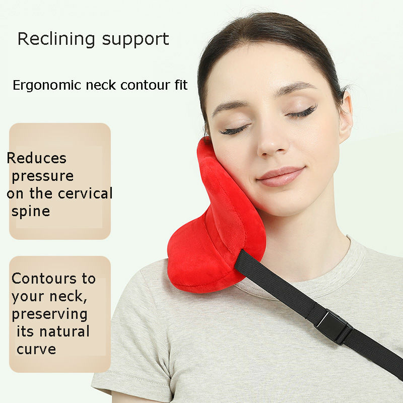 Memory Foam Travel Neck Pillow for Airplane