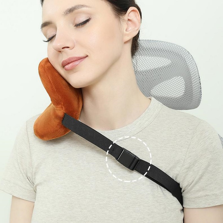 Memory Foam Travel Neck Pillow for Airplane
